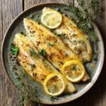Ricette pesce persico con filetti al forno, limone e erbe aromatiche