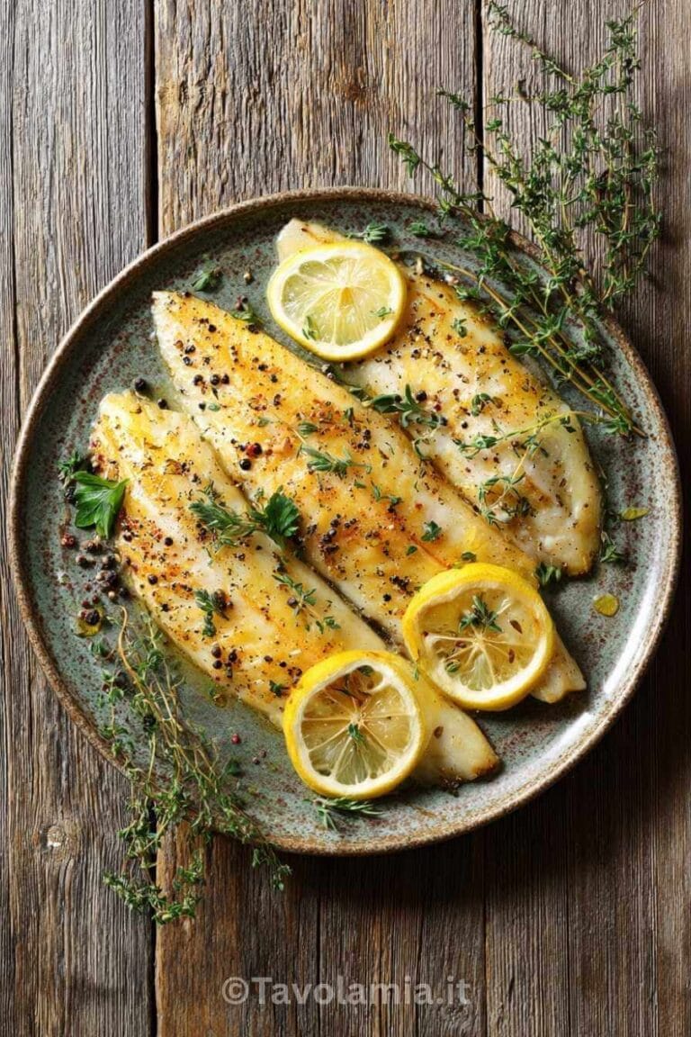 Ricette pesce persico con filetti al forno, limone e erbe aromatiche