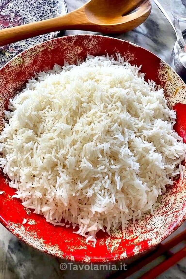 Riso basmati cottura corretta con chicchi separati e leggeri