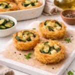 Pasta kataifi ricette salate al forno con zucchine e formaggio