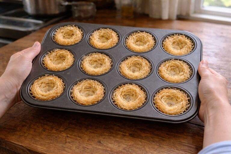 Cestini salati di pasta kataifi