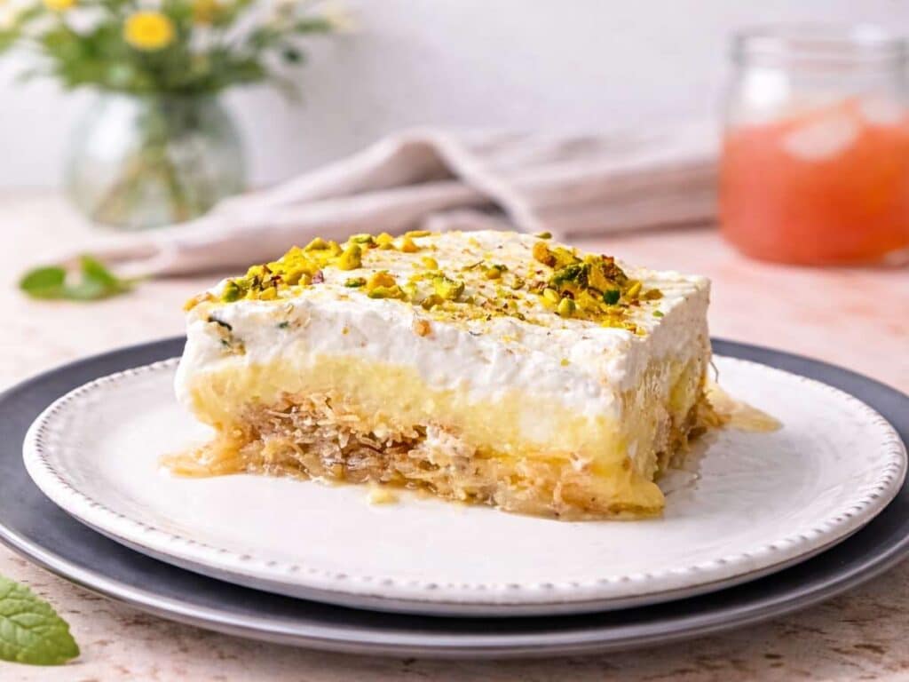 Ekmek kataifi dolce greco a strati