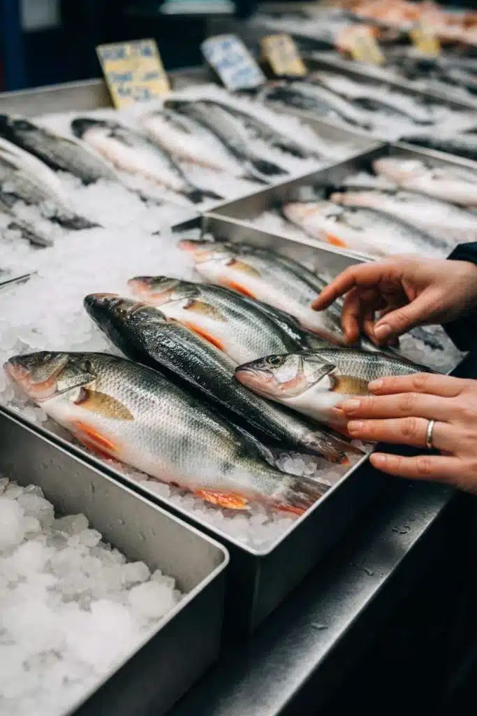 Scegliere il miglior pesce persico fresco controllando occhi branchie e consistenza al mercato